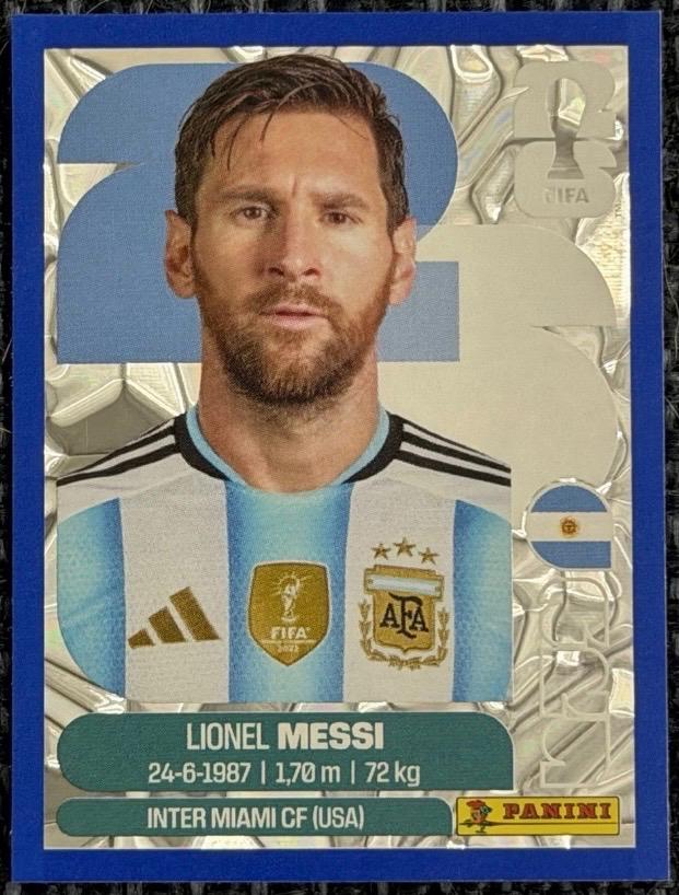 Lionel Messi Blue Crumple #ARG17